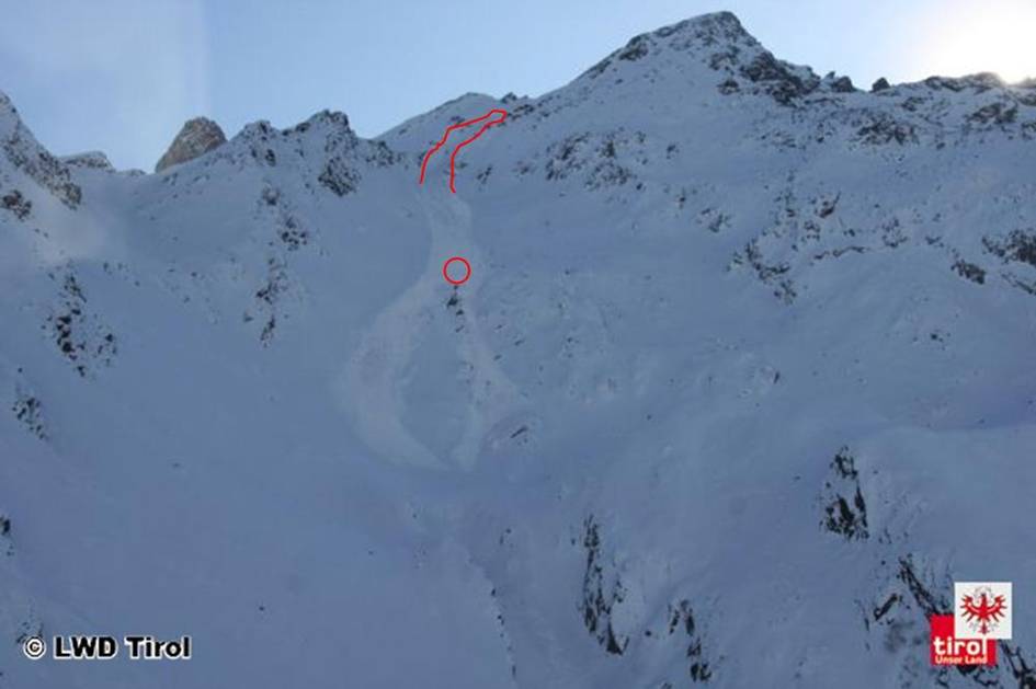 Lawinenabgang Pflerscher Pinggl am 27.12.2011