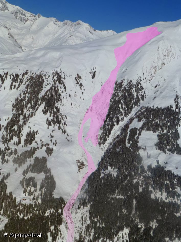 Lockerschneelawinen, kammnaher Triebschnee sowie Gleitschneelawinen