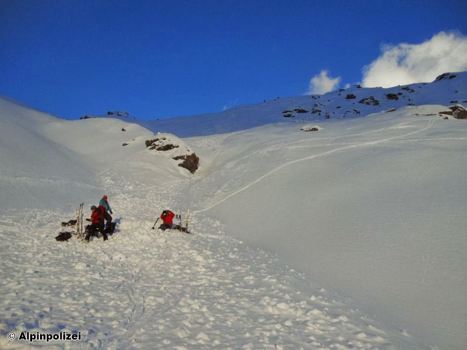 Tödlicher Lawinenunfall am Kleinen Gilfert in den Tuxer Alpen am 31.01.2014