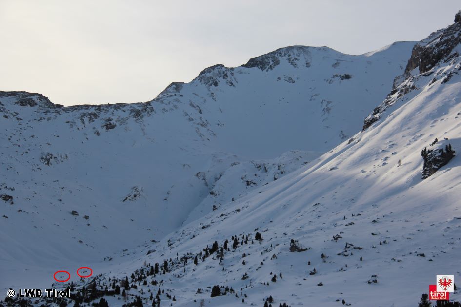 Detailanalyse des Lawinenunfalls unterhalb des Geiers in den Tuxer Alpen