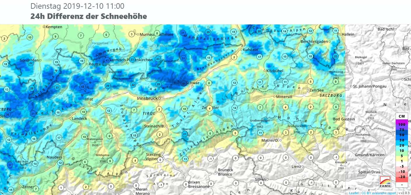 Gebietsweise winterlich – Hauptgefahr: frischer Triebschnee oberhalb der Waldgrenze