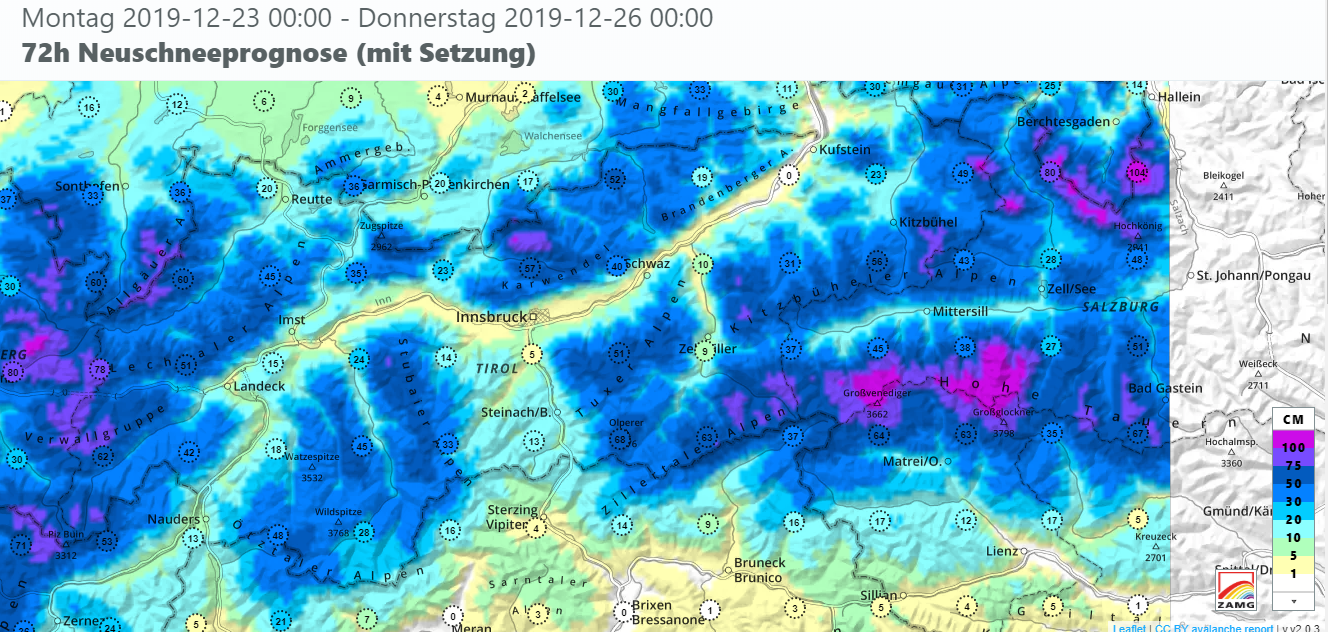 Stürmische Nordwestströmung bringt gebietsweise Starkschneefall und Regen – Anstieg der Lawinengefahr!
