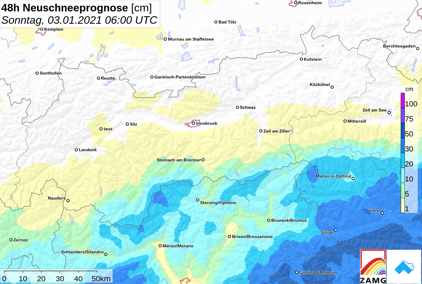 Neuerlich Schnee im Süden – neuerlich heikle Lawinensituation für Wintersportler – neuerlich große Zurückhaltung!