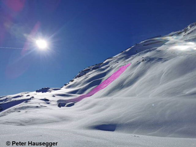 Schneebrettlawine Sonntagsköpfl in den Tuxer Alpen (Foto: 23.01.2022)