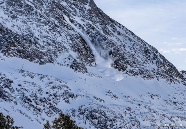Lawinensprengung im Kühtai - Nördliche Stubaier Alpen (Foto: 03.02.2022)