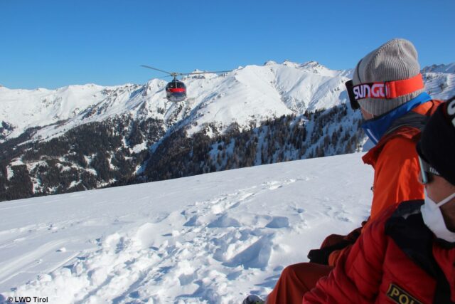 Unterstützt wurden wir vom Landeshubschrauber (Foto: 14.02.2022)