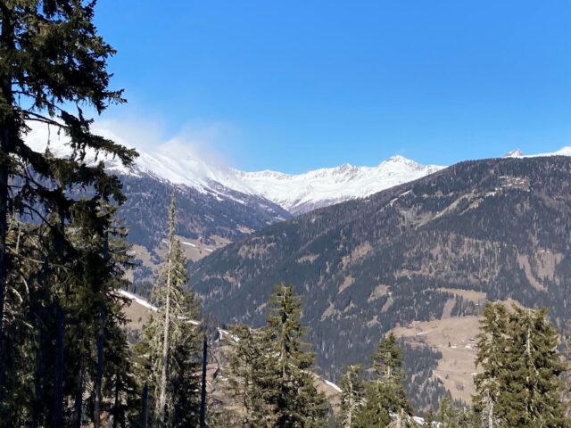 Blick vom südlichen Osttirol in Richtung Norden (Foto: 22.02.2022)