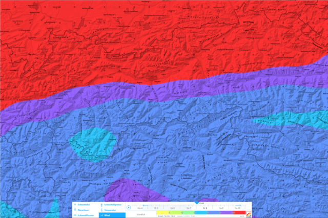 Stürmischer Wind auf den Bergen. Im Norden noch intensiver als im Süden... Stürmischer Wind auf den Bergen. Im Norden noch intensiver als im Süden...