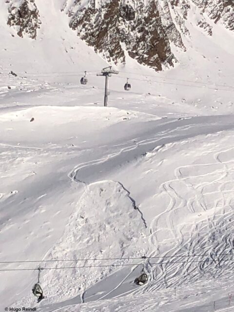 Lawinenauslösung Hochgurgl (Foto: 17.12.2022) Lawinenauslösung Hochgurgl (Foto: 17.12.2022)