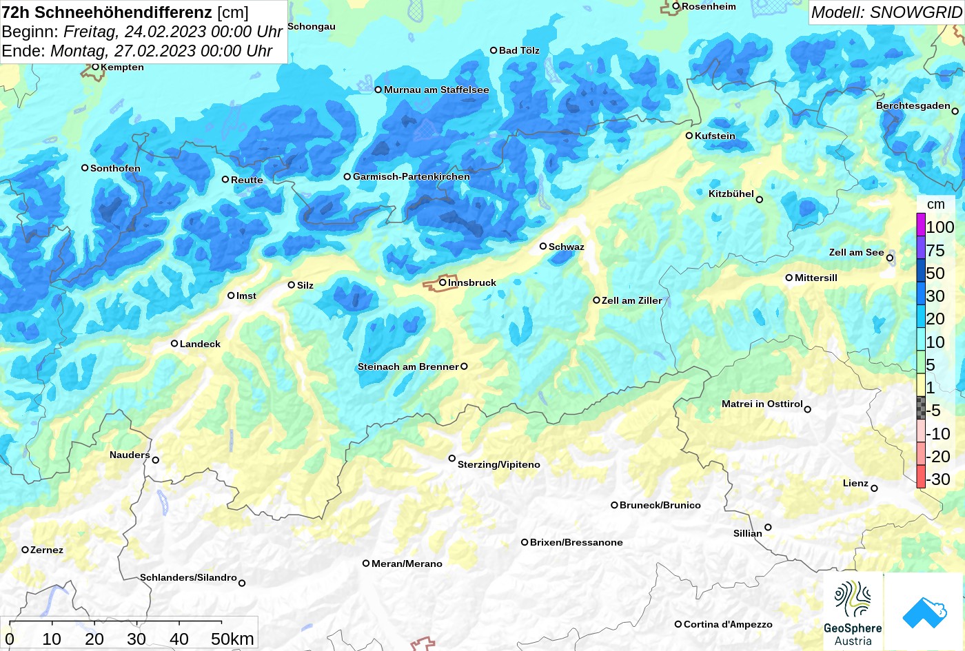 Meist günstige Lawinenverhältnisse – vielerorts wenig Schnee – Gefahrenmuster „kalt auf warm“ mancherorts in Entwicklung