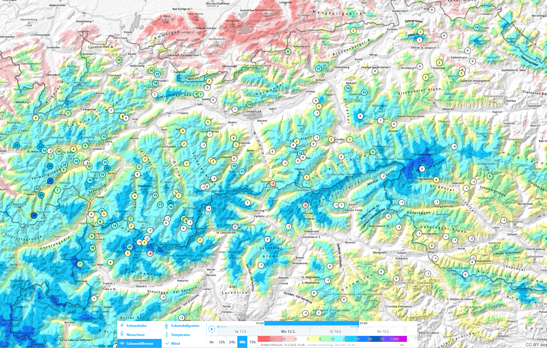 Zunehmende Durchfeuchtung schwächt die Schneedecke – Vermehrter Tagesgang der Lawinengefahr