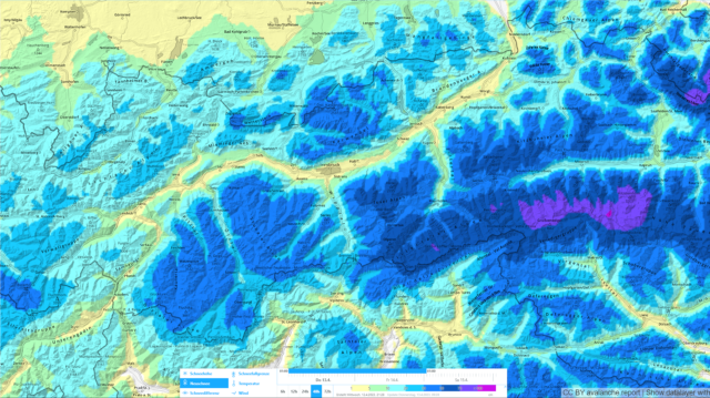 48h Neuschneeprognose 13.04.-14.04.2023