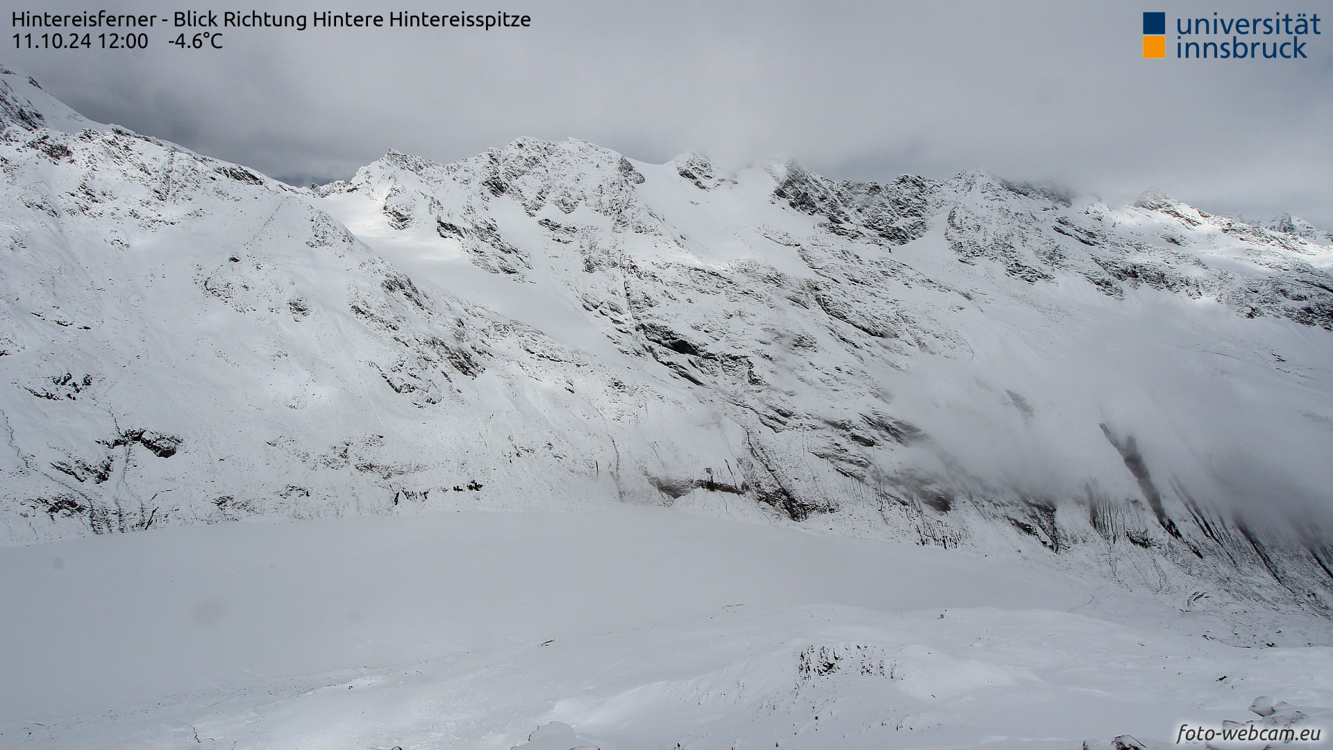 Viel Neuschnee am Hintereisferner (© foto-webcam.eu)