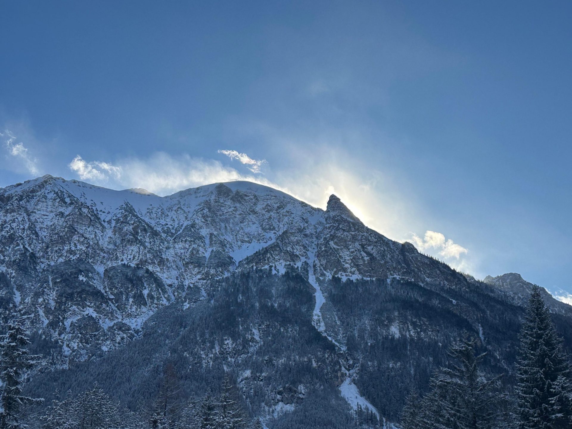 WIndfahnen in den Lechtaler Alpen (© Elisabeth Zangerl, 10.01.2025)