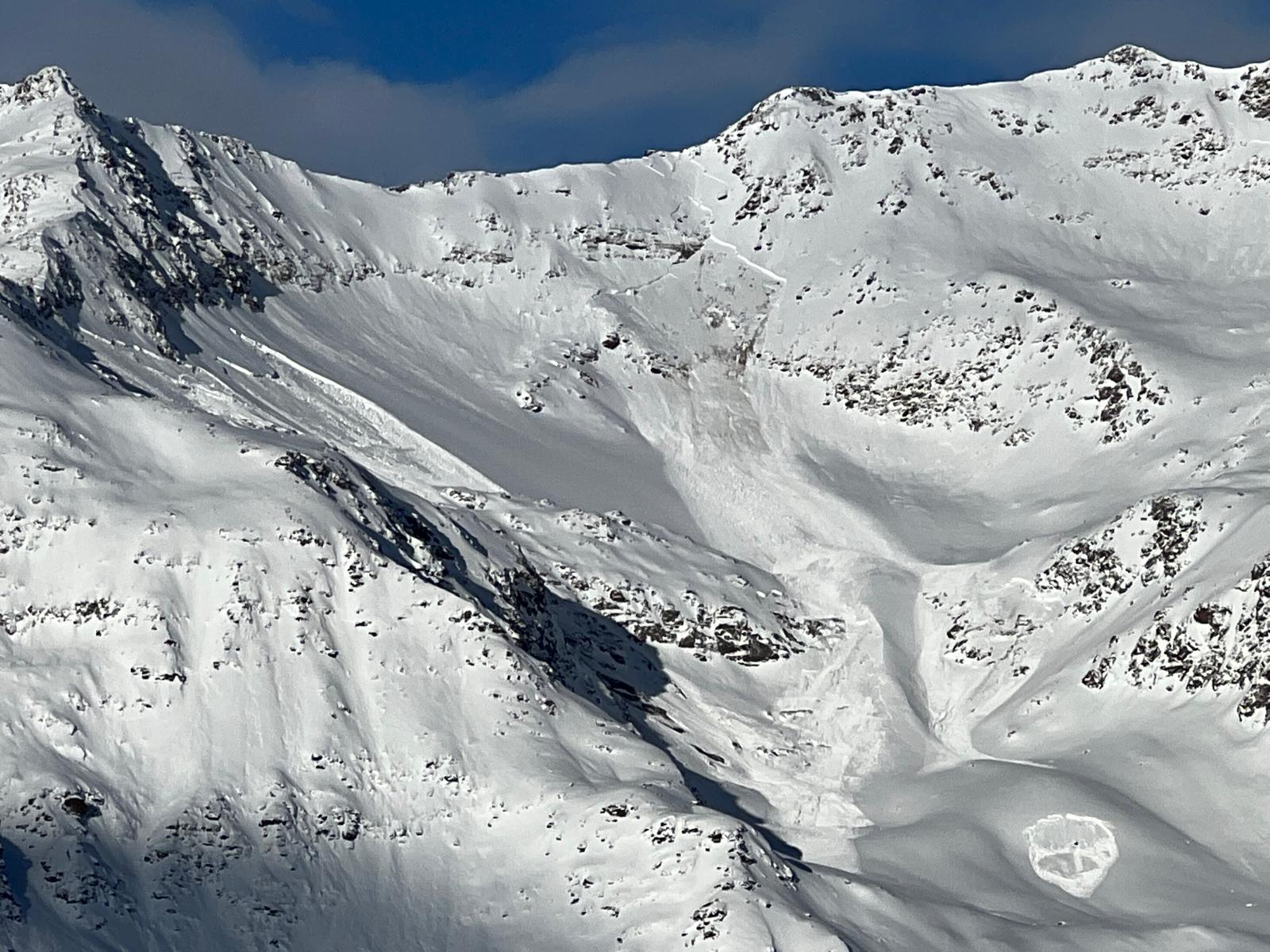 Spontane Lawinen im hinteren Ötztal (© Hugo Reindl, 29.01.2025)