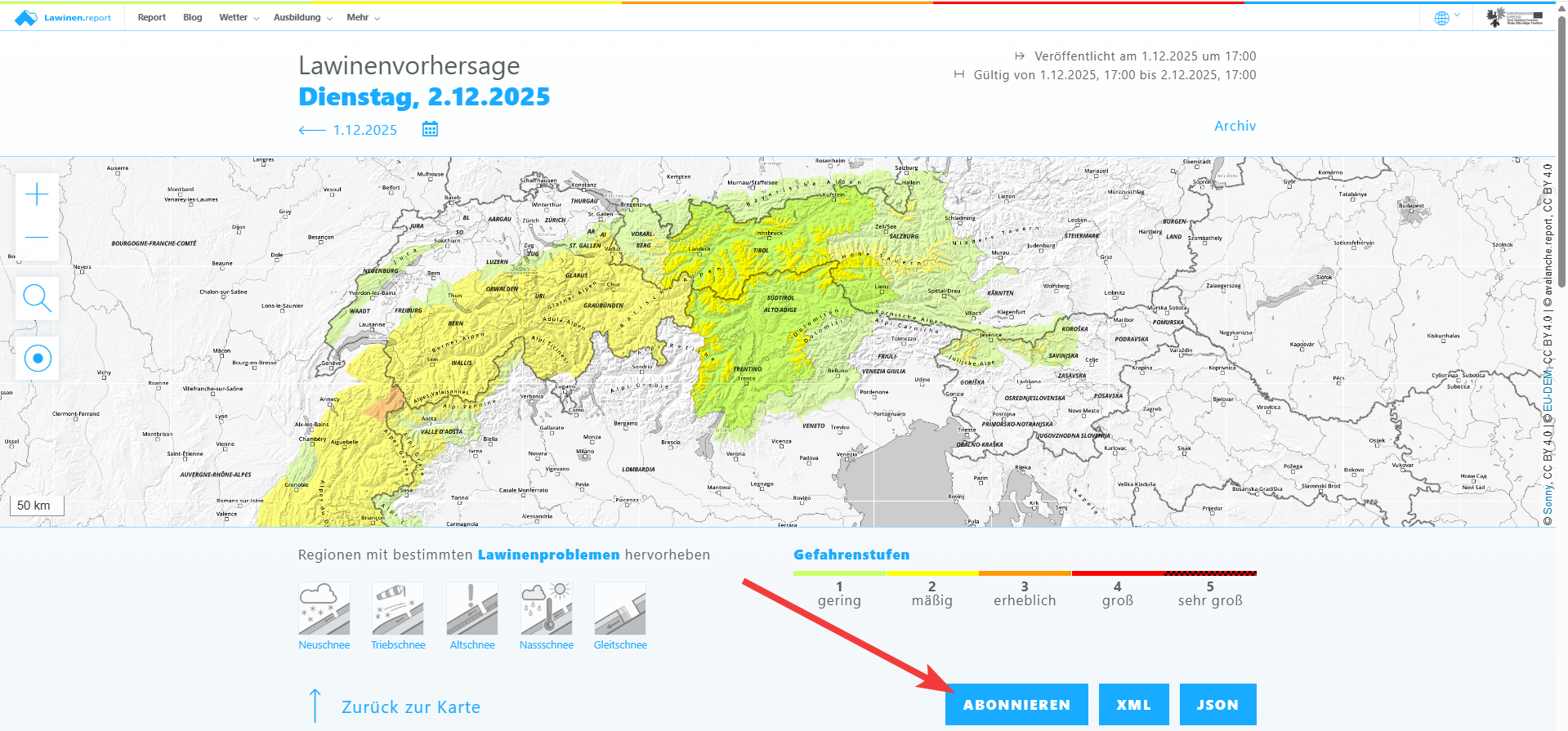 Über den "Abonnieren" Button kann man sich nun auch wieder für den Whatsapp- Channel anmelden