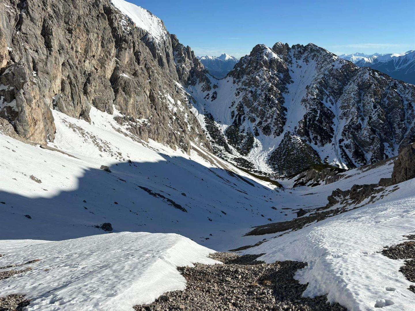 Höllscharte im Mieminger Gebirge (© Daniel Haas, 13.12.2025)