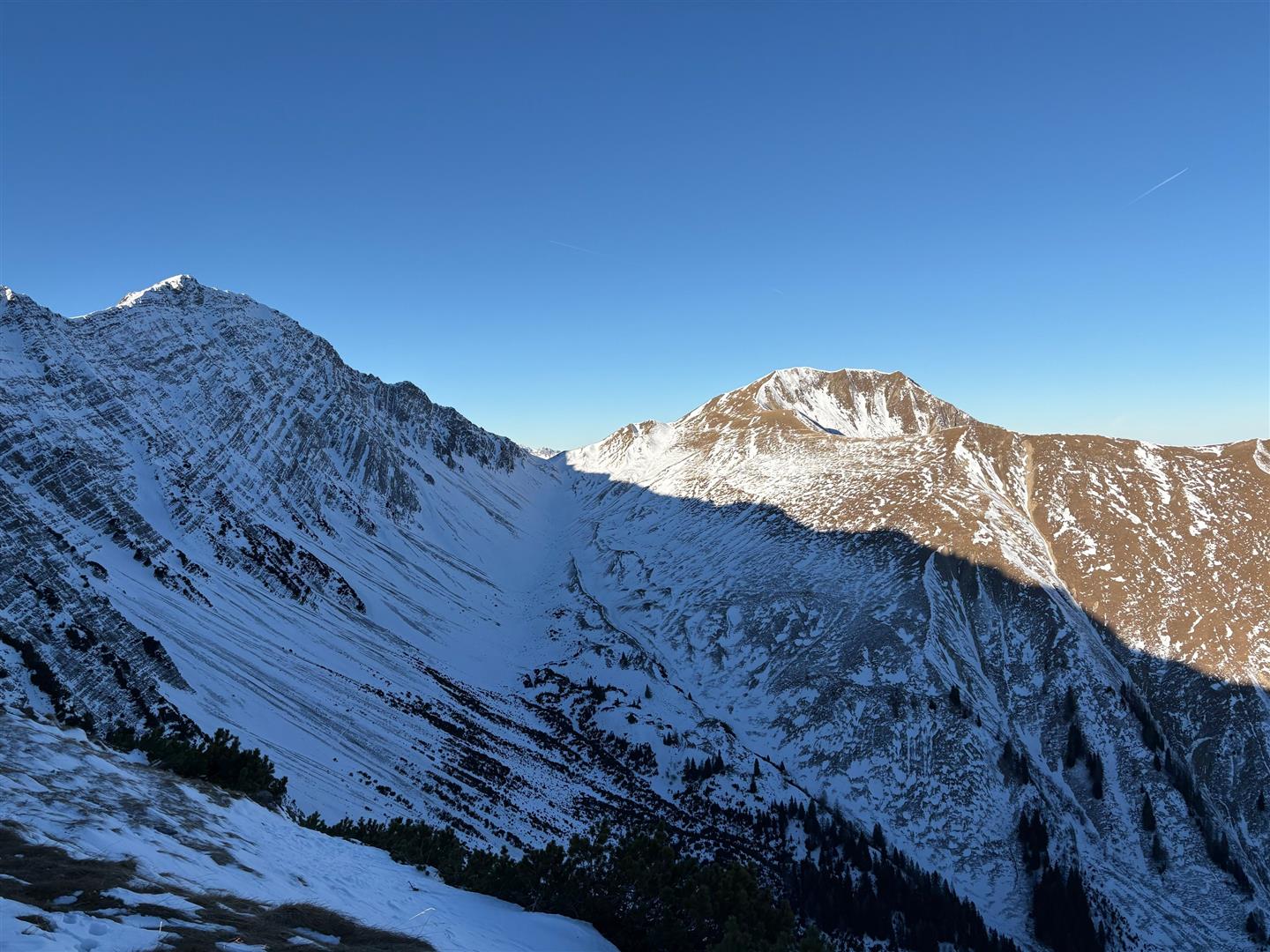 Wenig Schnee in den Lechtaler Alpen (© Daniel Haas, 27.12.2025)