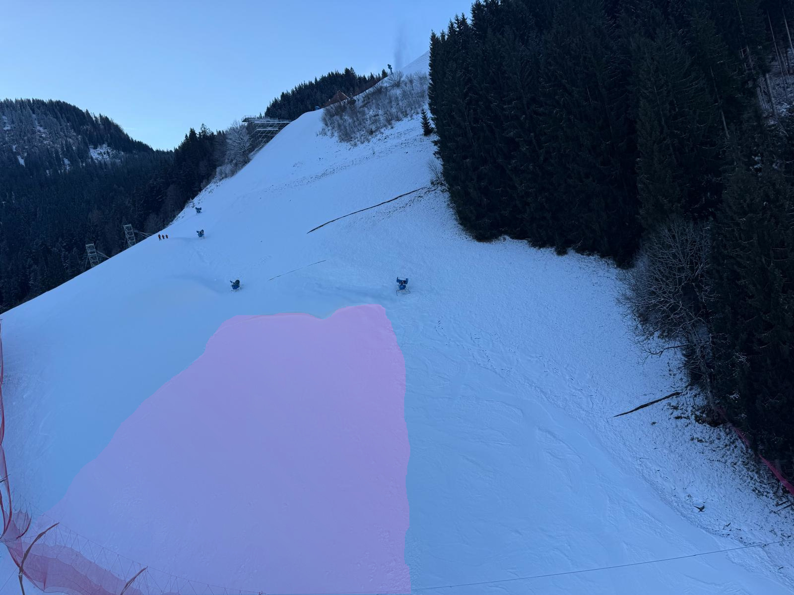 Detailfoto des Lawinenabgangs auf der gesperrten Streifabfahrt. (© Alpinpolizei, 31.12.2025)