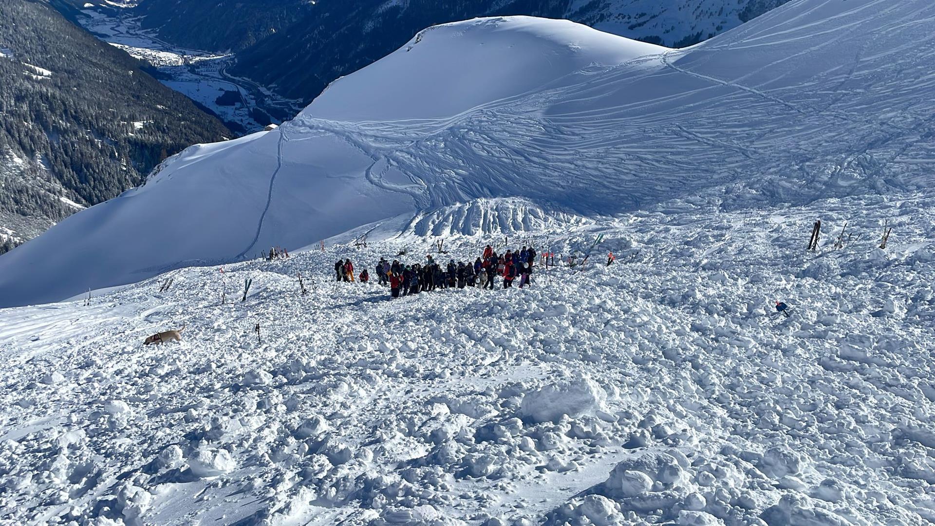 Kapall: Während des Sucheinsatzes (© Alpinpolizei, 11.01.2026)
