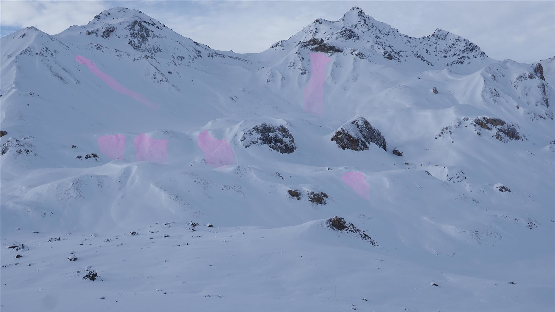 Spontane Lawinenabgänge im Fimbatal in der Silvretta (© LWD Tirol, 13.01.2026)