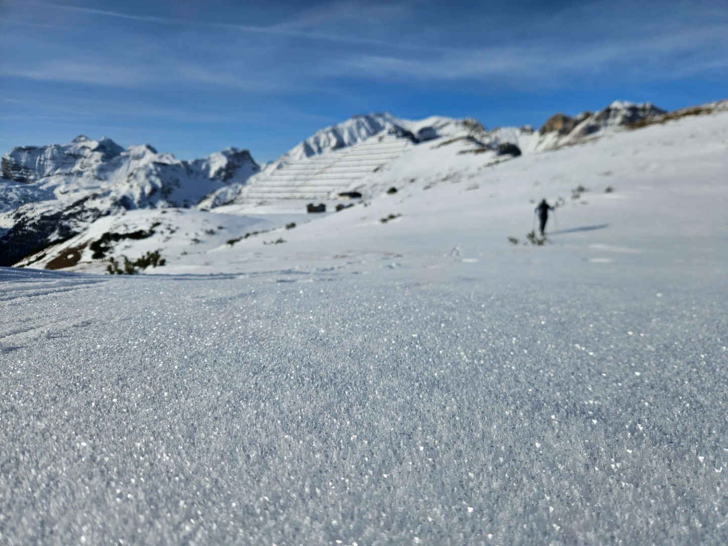 Oberflächenreif beim Serleskamm (© Dominik Jenewein, 17.01.2026)