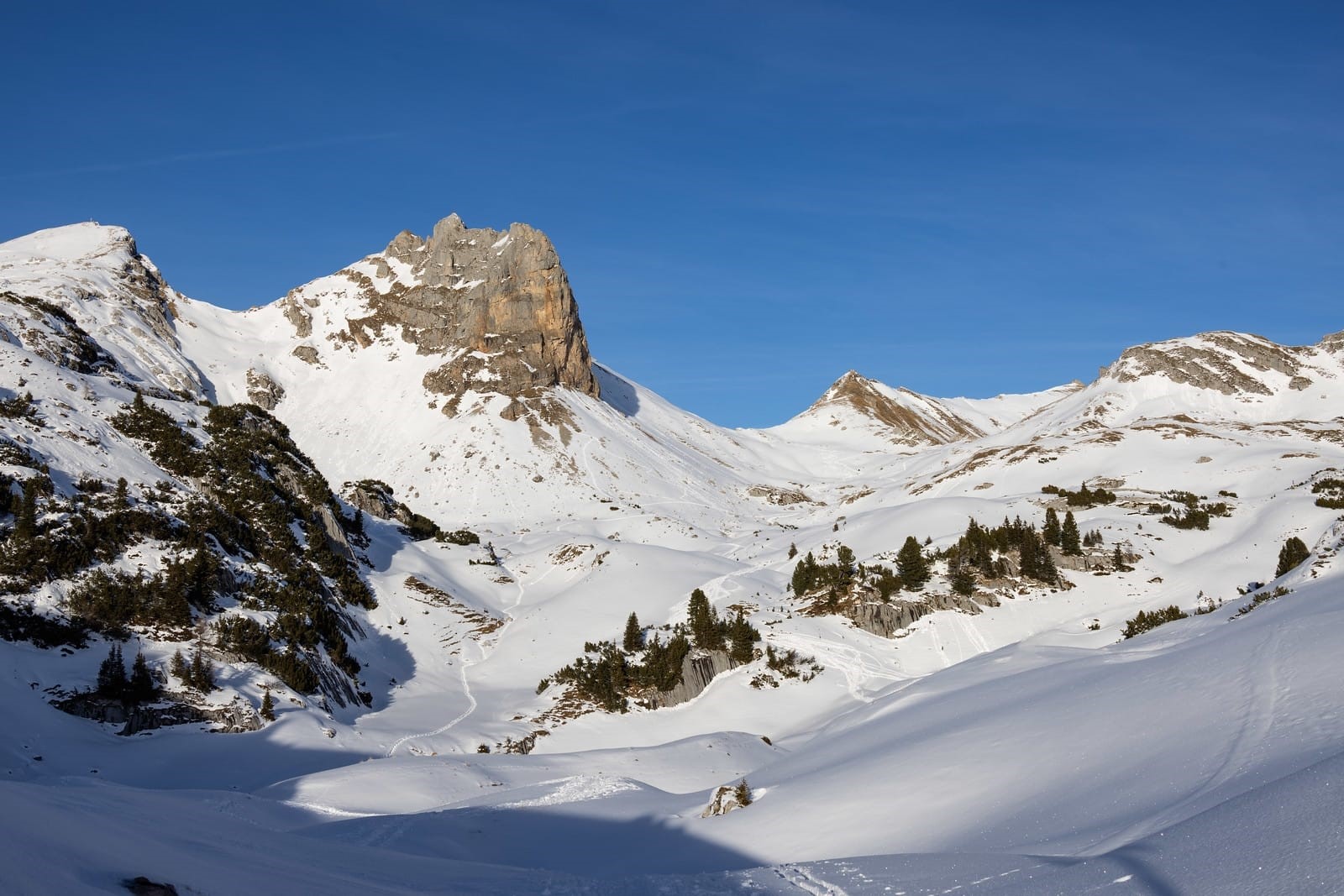 Tourenmöglichkeiten sind schneebedingt eingeschränkt. Rofan - Region Brandenberger Alpen (© Julia Hitthaler, 17.01.2026)