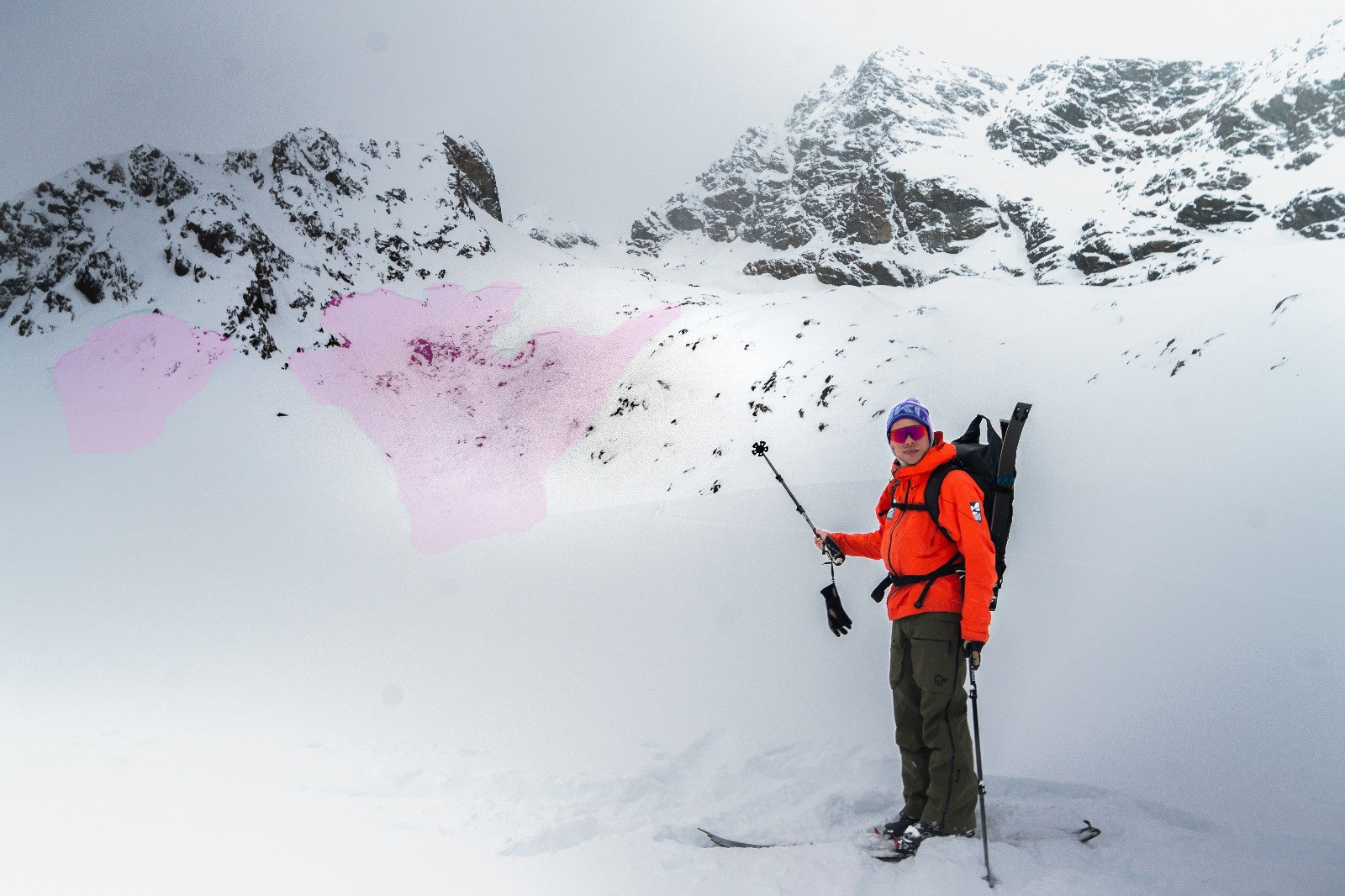 Fernauslösung vom Beobachtungsstandort am Weg zum K2 im Pitztal in der Region Weißkugelgruppe (© Jef Verstraeten, 04.02.2026)