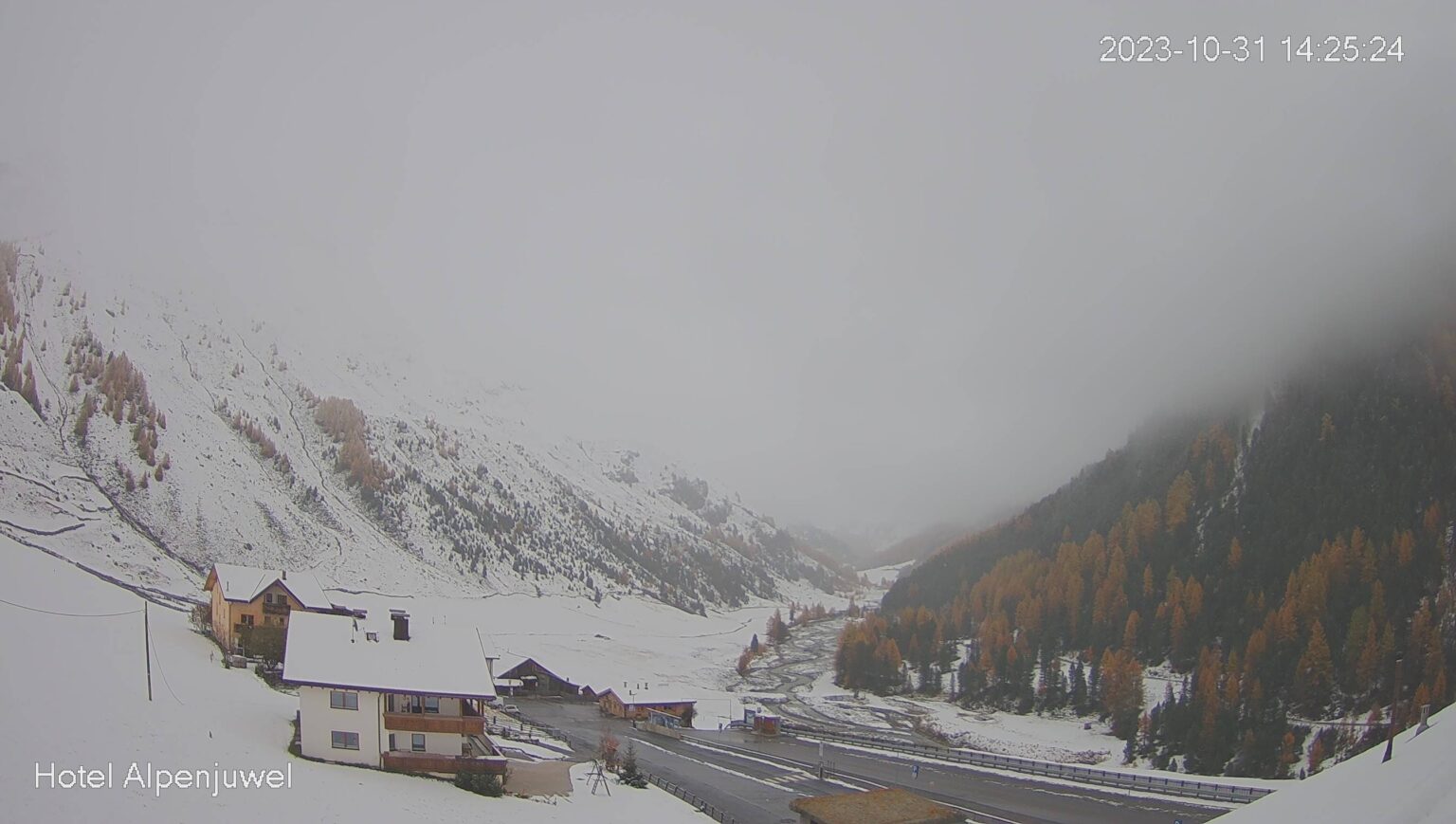 Inizio dell’inverno in montagna