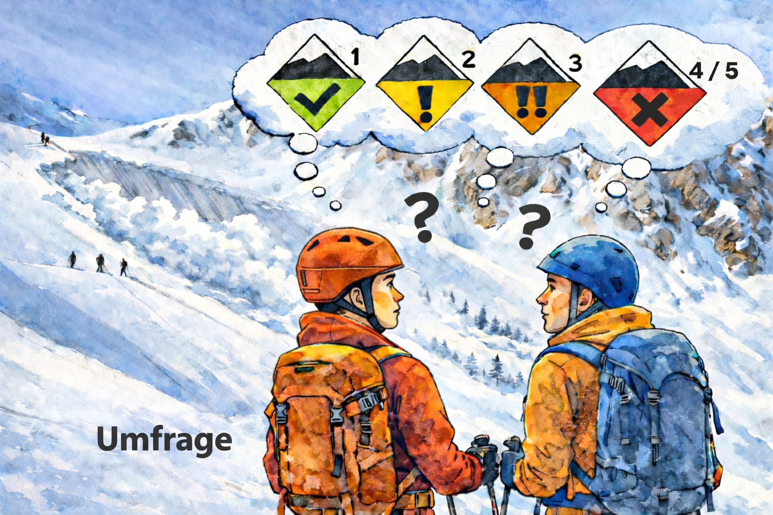 Mach mit – hilf, die Lawinengefahrenskala verständlicher zu machen