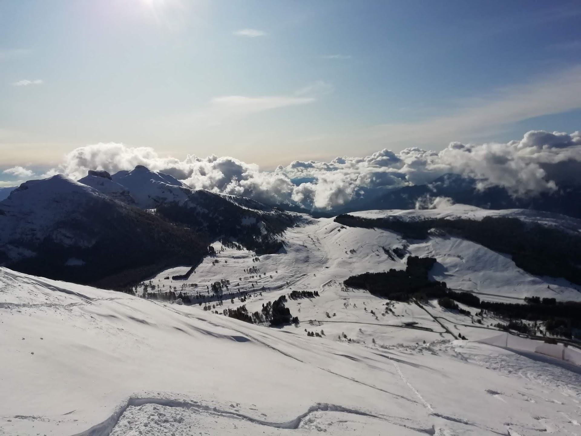 Condizioni invernali in Trentino